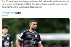 德天空：多家德甲、德乙俱乐部有意德丙25岁边锋萨菲